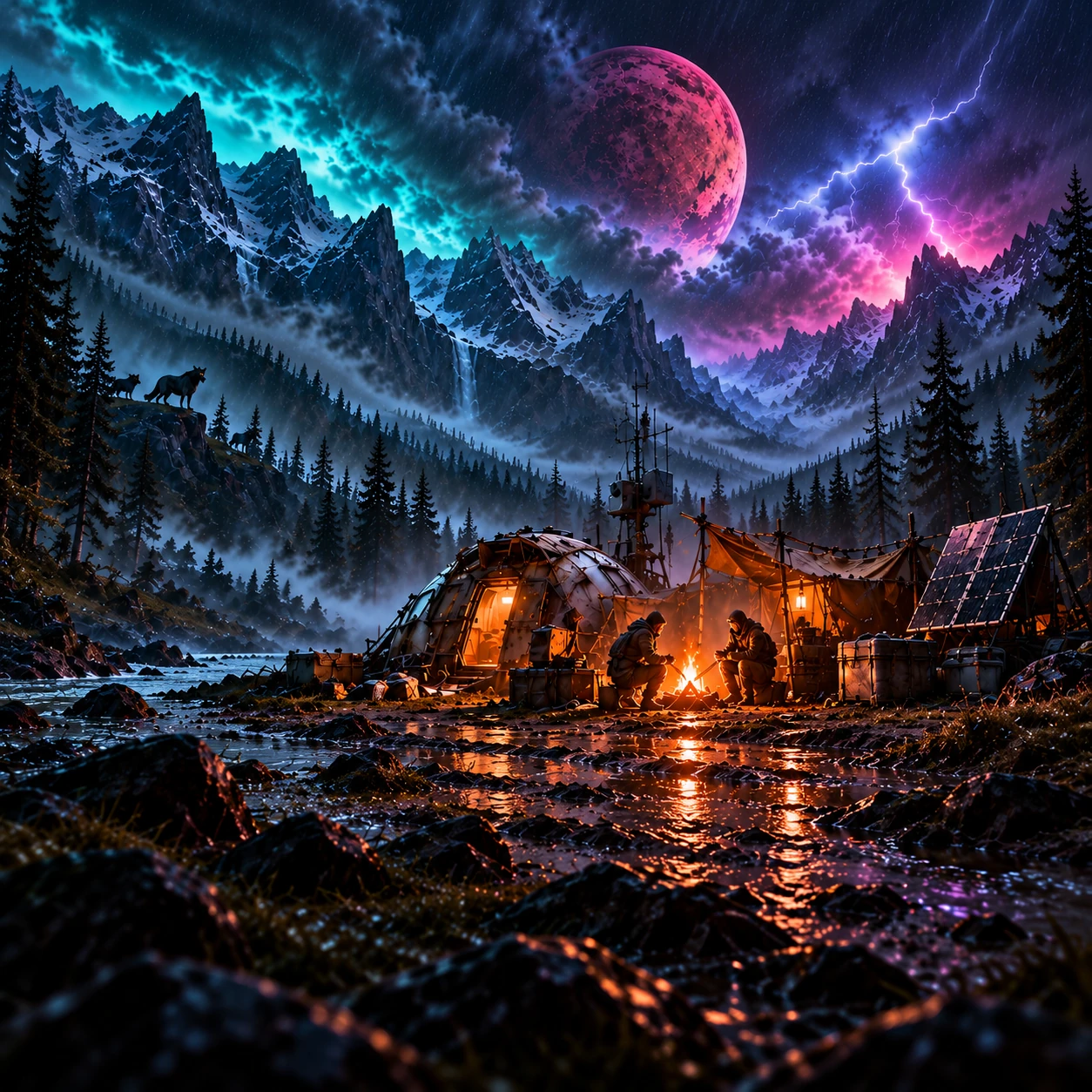 A fragile shelter in an endless storm